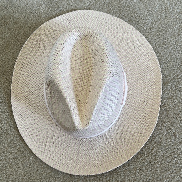 LOFT Blush/Cream Straw Cowgirl Hat sz M/L - Picture 3 of 7